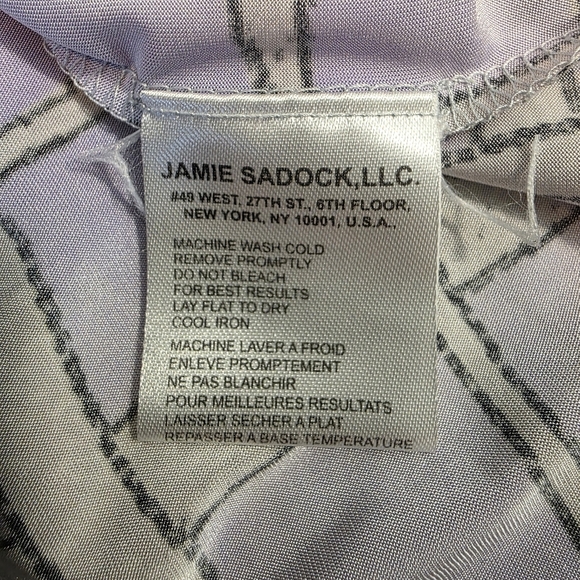 Jamie Sadock Plaid Sun Shield SPF 50 Cooltrex Golf Shirt Purple Green XXL EUC - Picture 13 of 13